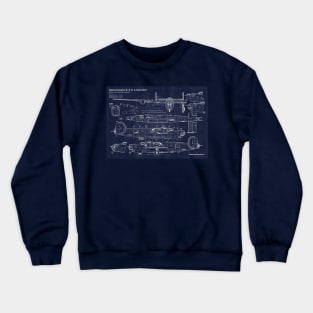 B24 Liberator Blueprint Crewneck Sweatshirt